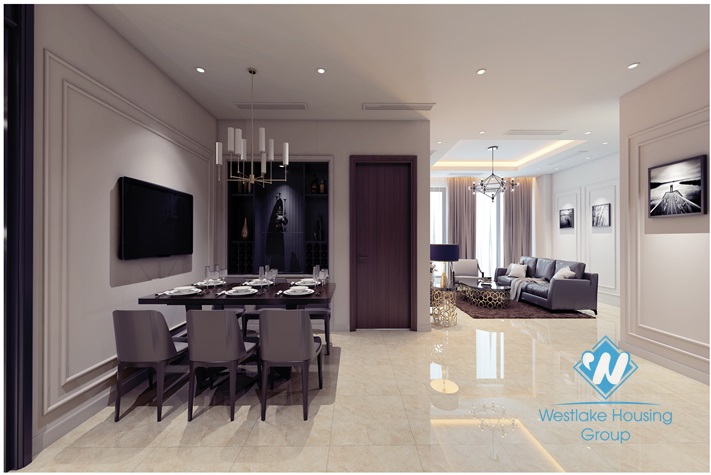 A superb and wonderful 3 bedroom apartment for rent in Ciputra Compound